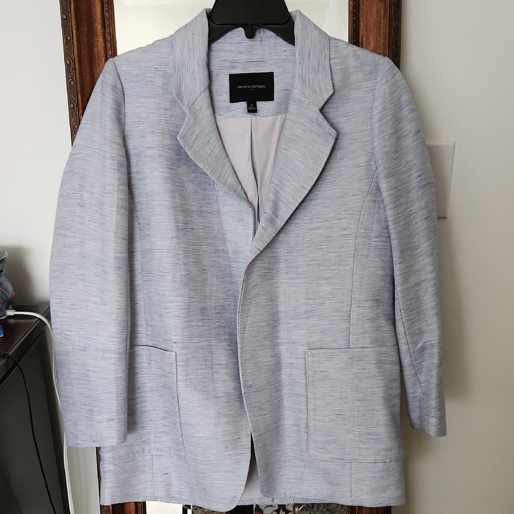 Banana Republic Light Blue Blazer